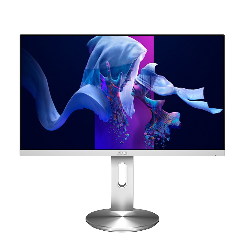 AOC 23.8英寸 IPS广视角 HDR Mode Type-C接口 办公节能 低蓝光不闪 旋转升降电脑显示器 I2490PXC