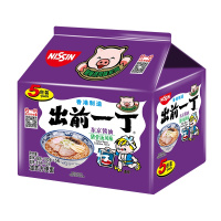 中国香港出前一丁方便面 东京酱油猪骨汤味五连包500g 方便速食泡面拉面办公室 熬夜
