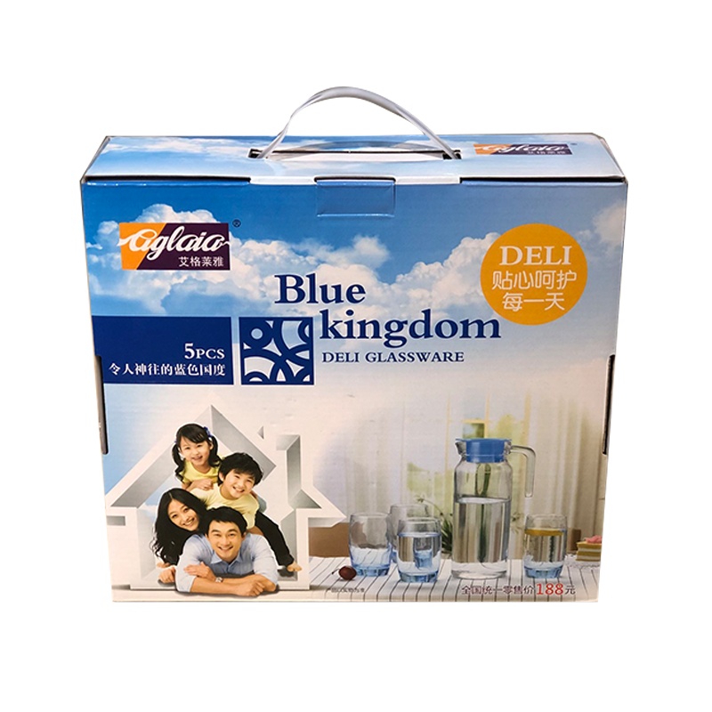 艾格莱雅 蓝色国度水具五件套 A-S002L-L5 （单位：件）