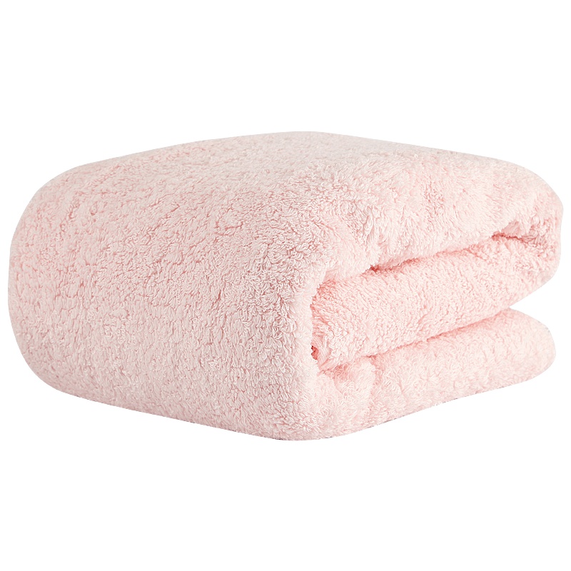 台湾巧思毛巾家纺 纯棉日系素色长绒棉云朵柔软瞬间吸水浴巾 儿童通用浴巾 70*140cm/条 310克