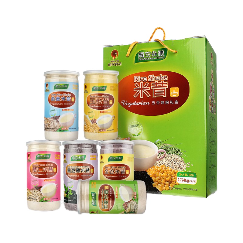 南农 米昔中老年人米糊状流食 稀速食代餐粉 米昔套装 454g*6罐(无添加蔗糖)