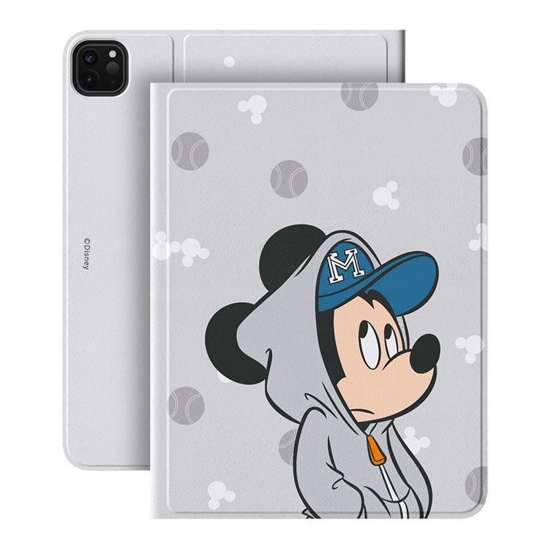 ESCASE ipad pro11英寸保护套2020款平板电脑硅胶软边全包防摔磁吸休眠带笔槽迪士尼正版米奇