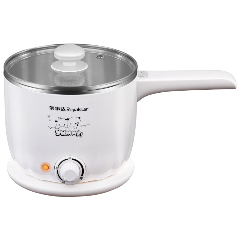 荣事达(Royalstar)电煮锅RHG-MN1206C多功能电热锅学生宿舍煮面锅电火锅1.2L迷你电煮锅