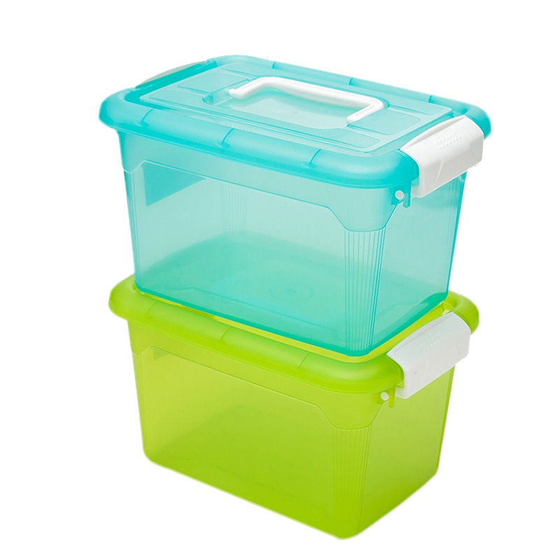 禧天龙塑料小号收纳箱储物箱手提杂物零食玩具衣物整理箱收纳盒