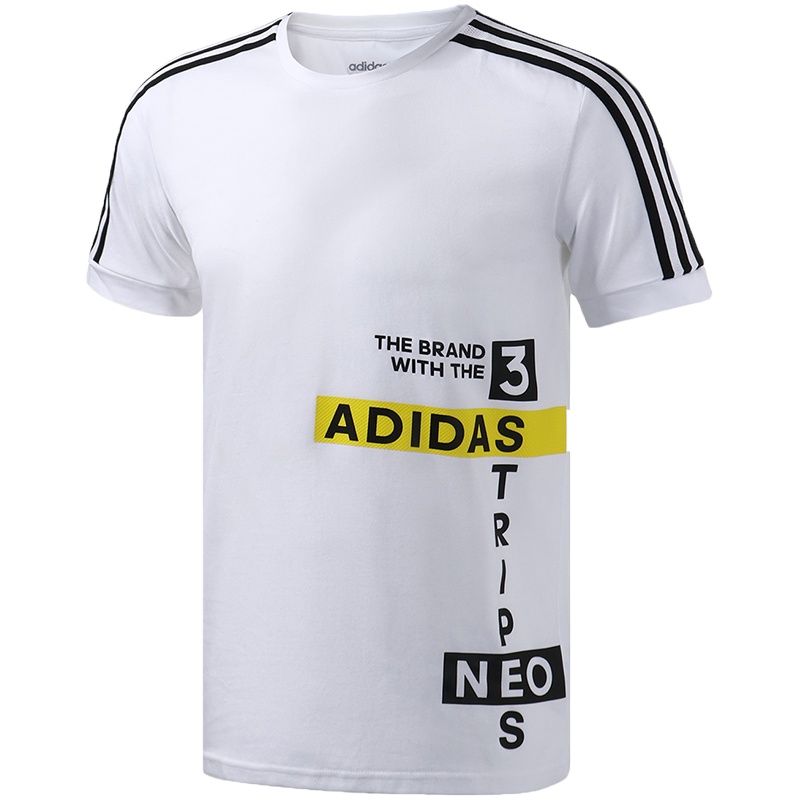 Adidas阿迪达斯NEO男装运动休闲圆领短袖T恤运动服DW8128