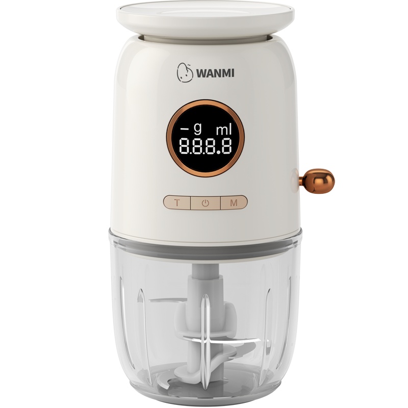 顽米电动料理机婴儿宝宝辅食搅拌机家用奶昔米糊榨果汁蒜泥器小型碎肉机