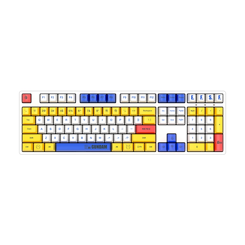 ikbc RX-78-2高达机械键盘cherry樱桃轴红轴 108键有线电脑办公台式笔记本兼备[官方旗舰店]