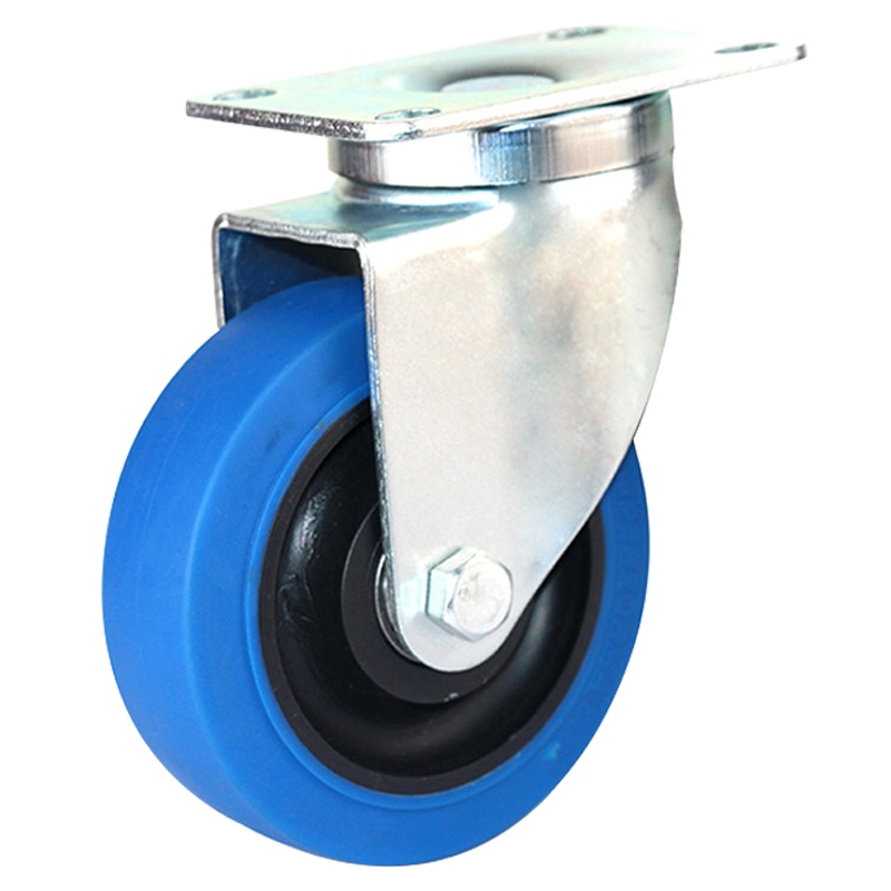 海斯迪克 gnjz-106 中型静音脚轮 双轴承滚轮 耐磨减震手推车轮子轱辘 3寸万向轮