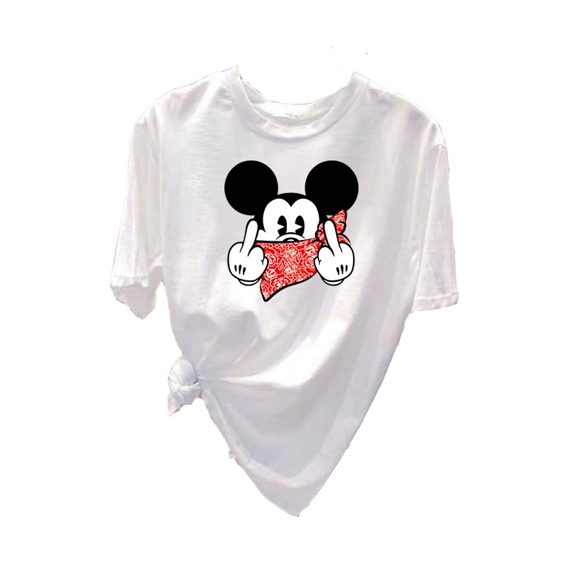 【原厂直发】（95%棉）米奇新款短袖t恤女大厂优品宽松ins潮夏装2020新款韩版百搭超火cec半袖上衣服