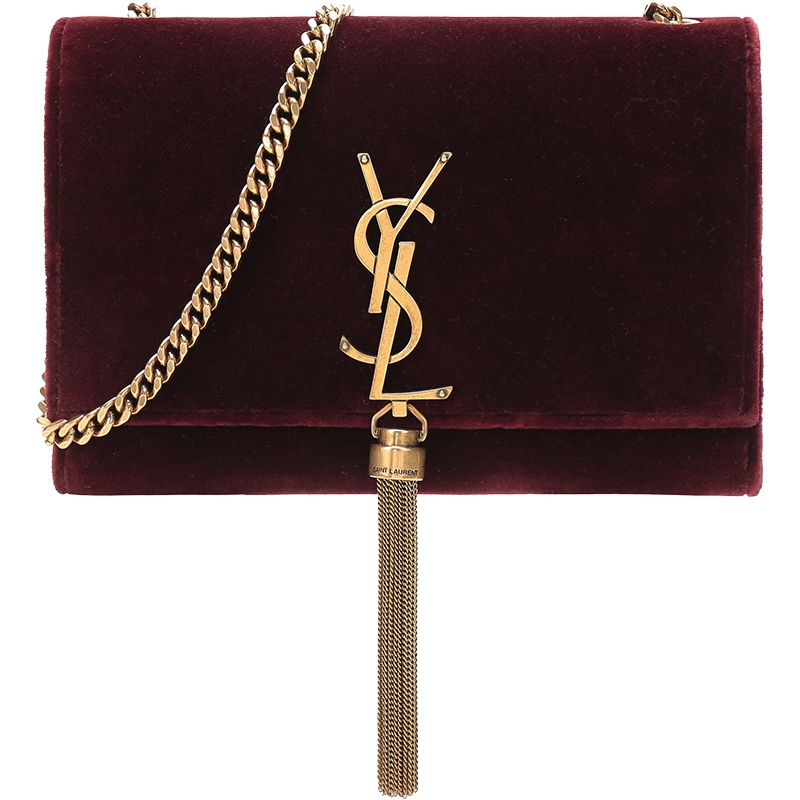 SAINT LAURENT 圣罗兰 女士织物仿古单肩斜挎包链条包 474366 9P00W