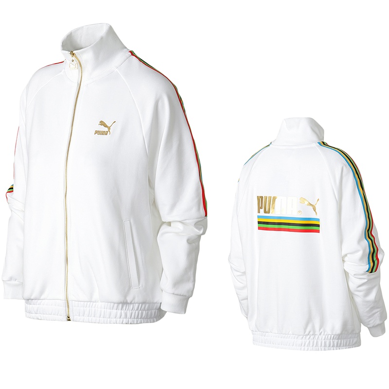 PUMA彪马女装刘雯同款运动服休闲针织立领外套599061