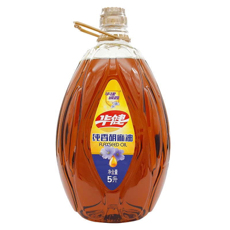 华建诚鑫 纯香胡麻油5L 物理压榨亚麻籽油