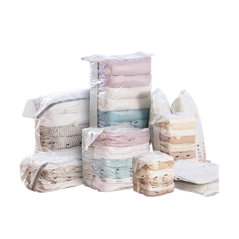 正版躺倒鸭新升级旅行家用真空收纳袋加厚压缩袋装衣服装被子(送购物袋)