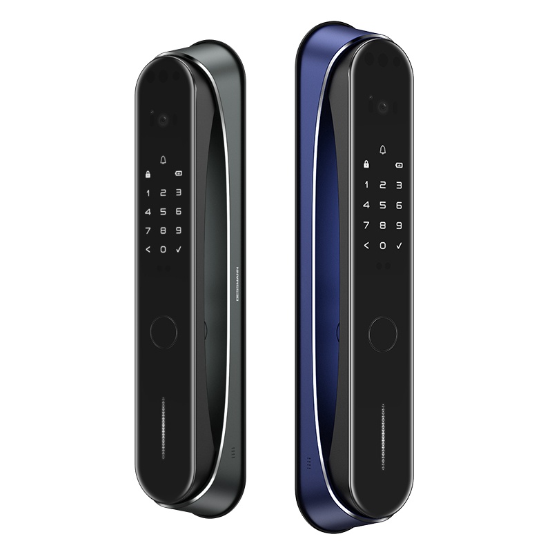 德施曼指纹锁密码锁全自动智能锁Q8F Pro电子门锁家用防盗门智能锁摩登灰
