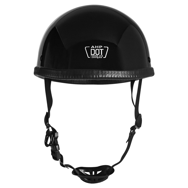 德式头盔男女哈雷复古电动机车头盔摩托车1/2半盔酷炫日本轻便盔 均码