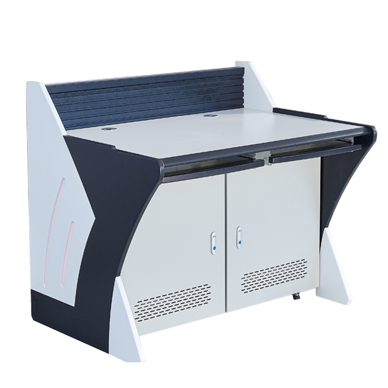 京鑫辉监控操作台双联三联四联五联定制调度台不锈钢指挥控制台