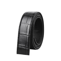 【顺丰配送】裤腰带韩版鳄鱼纹纯牛皮男士皮带男休闲真皮潮人年轻简约百搭个性