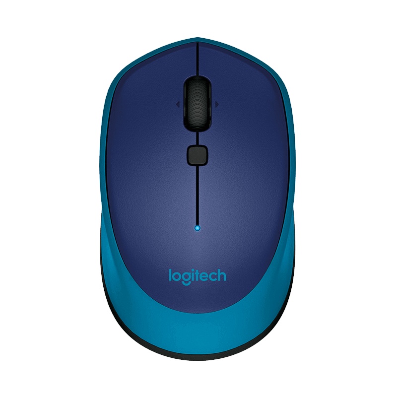 罗技(Logitech) M336办公家用无线蓝牙鼠标 蓝色