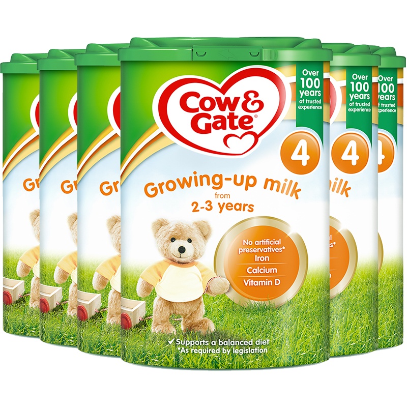 [6罐装 新效期2026年2月]原装进口英国COW&GATE牛栏4段婴幼儿奶粉(2-3岁)800g/罐 爱尔兰原装进口
