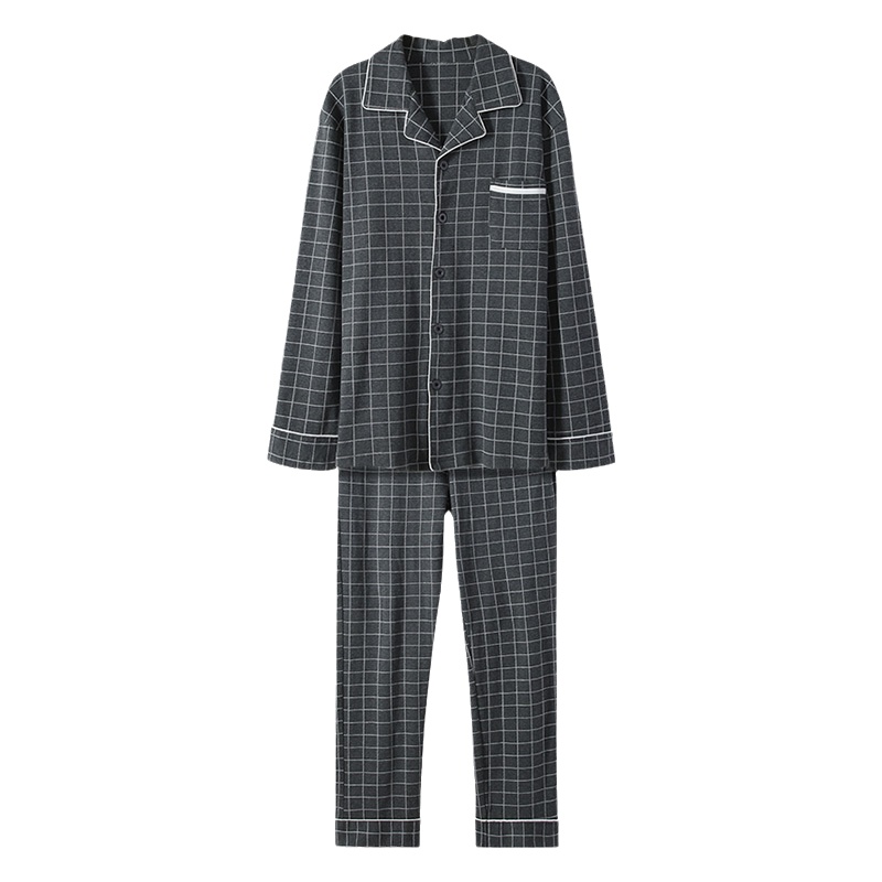 猫人睡衣男春秋夏季2021年新款居家长袖宽松休闲家居服套装两件套