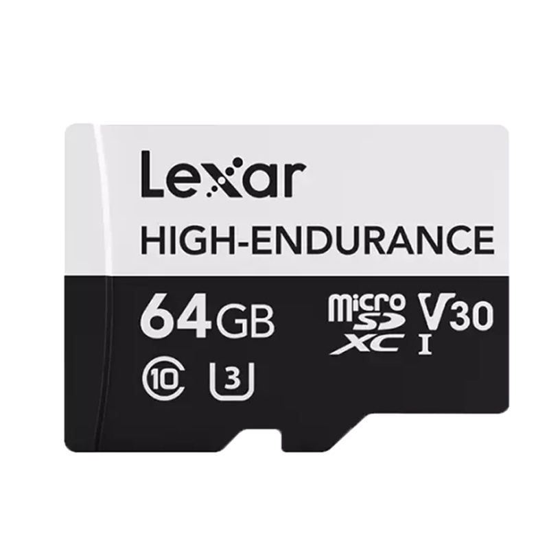[免邮]雷克沙(Lexar)64GB TF卡CLASS 10 高度耐用 行车记录仪/安防监控专用内存卡存储卡