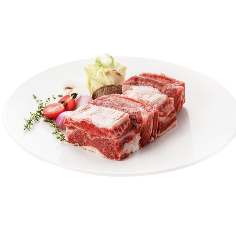 大庄园 牛胸肋排块1kg 乌拉圭进口 原切牛肉 烧烤火锅炖煮食材 生鲜带骨牛胸肉 红烧牛肋排
