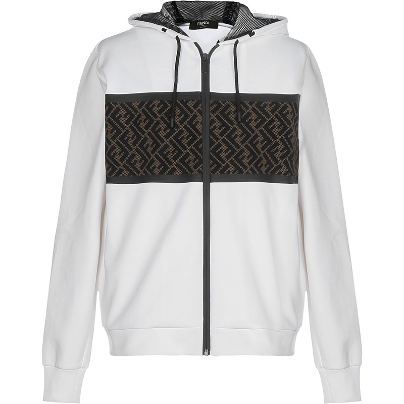 FENDI 男士 棉/锦纶连帽上衣外套 FAF533 AD3D