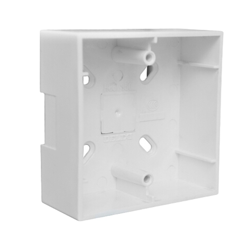 德力西开关插座底盒 86型明盒 明装底盒 布线盒 安装盒 (50个起订)