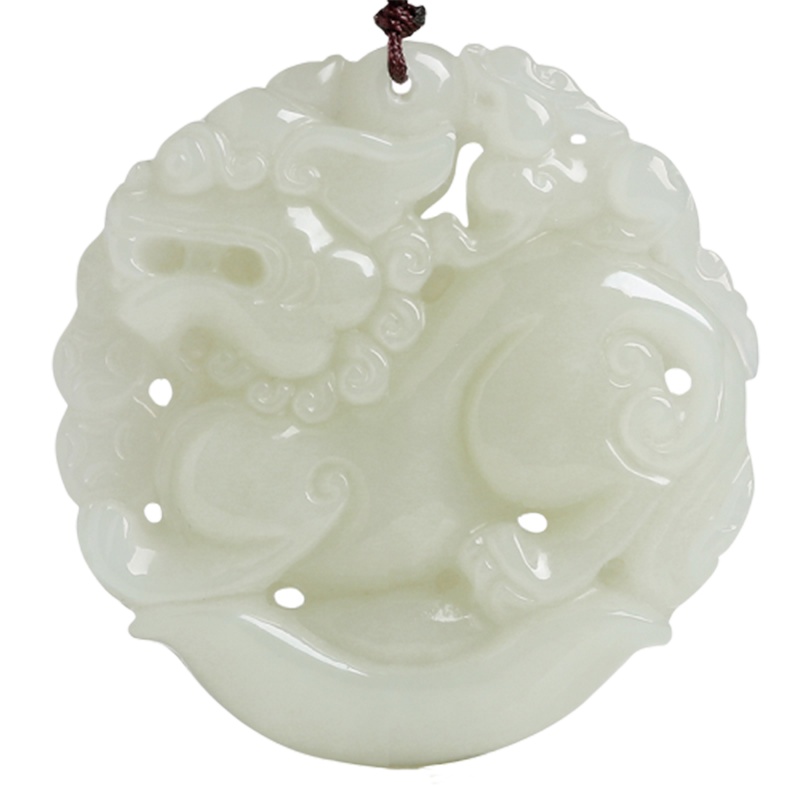 帛兰梓韵 天然和田玉吊坠元宝貔貅吊坠玉石挂件玉坠貔貅项链男女款糯种玉石吊坠