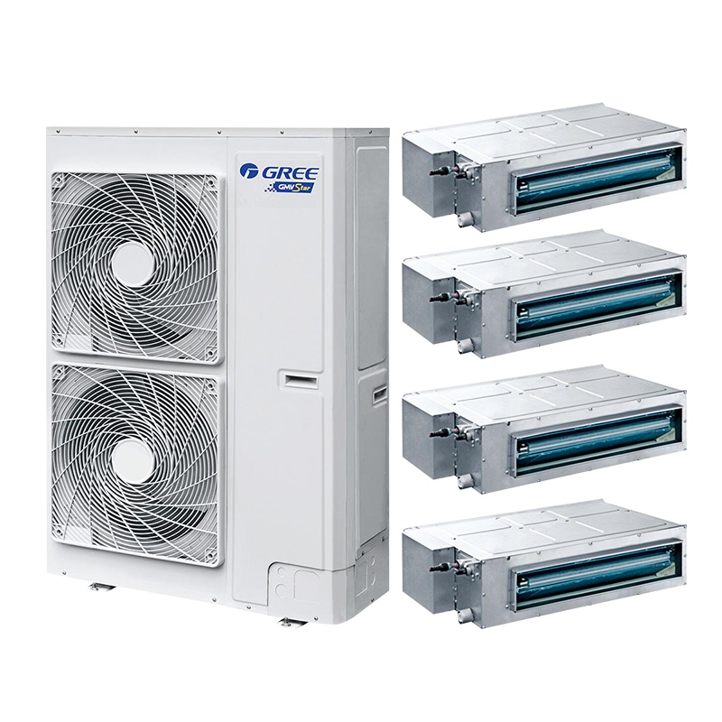 格力（GREE）中央空调6匹一拖四套组 一级能效变频 多联风管嵌入式空调 Star系列 GMV-H140WL/A
