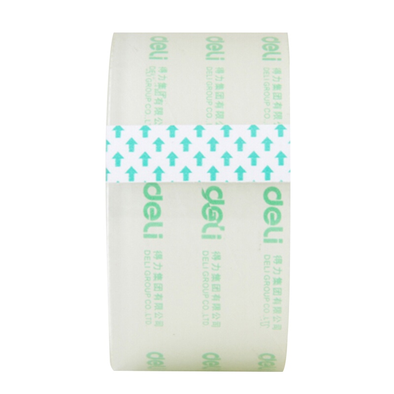 得力33074高品质高透明封箱胶带打包胶带 60mm*40y*50um(36.5m/卷) 3卷装 办公用品
