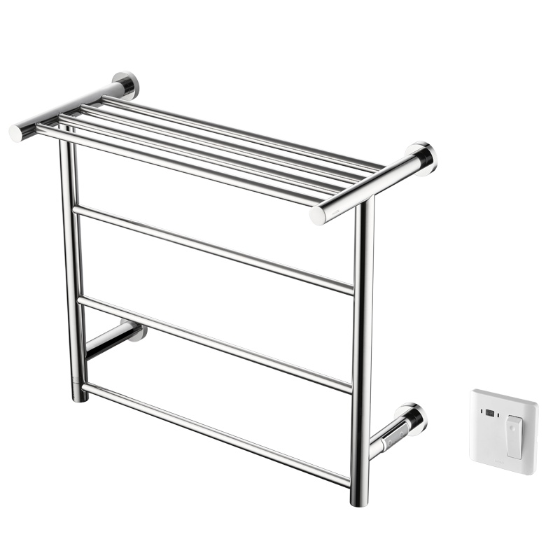 摩恩电热毛巾架卫生间不锈钢毛巾杆壁挂式智能烘干架防潮