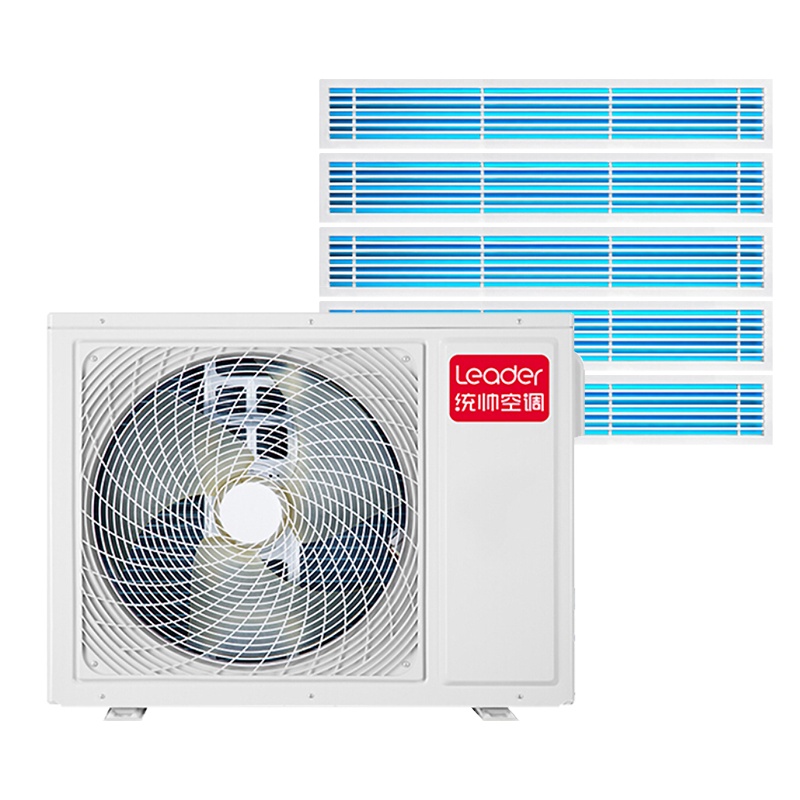 统帅海尔出品 小6匹全直流变频中央空调家用一拖五一级能效智慧自清洁0元安装套餐 RFC140STSJVA一拖五