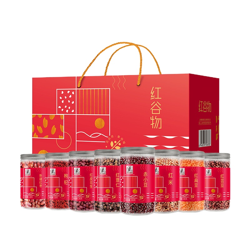 塞翁福 红五谷杂粮组合2168g（枸杞 红芸豆 红米 红扁豆 红薏仁 赤小豆 红枣 红皮花生）新老包装随机发货