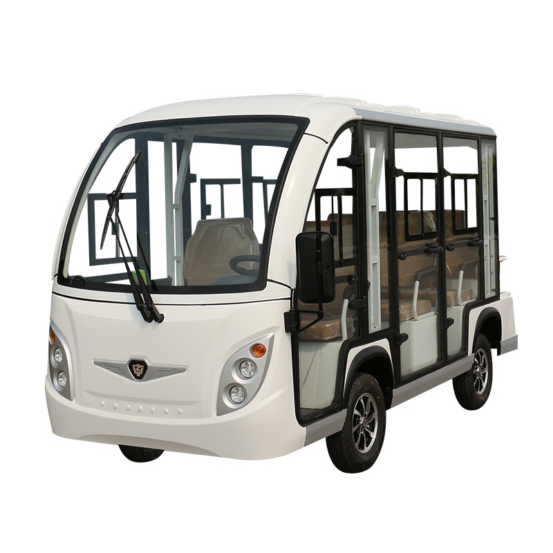 中菲宜达ZYDD8-A8F 3排8座封闭电动观光车景区校园售楼处专用场区接待用电动车科技型