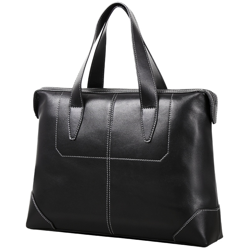 【顺丰配送】男士手提包手拿真皮大容量包包商务简约单肩斜挎包休闲公文包NB201713-1H