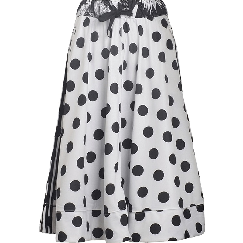 阿迪达斯三叶经典女子裙子 夏季新款宽松透气系带半身裙CW1385