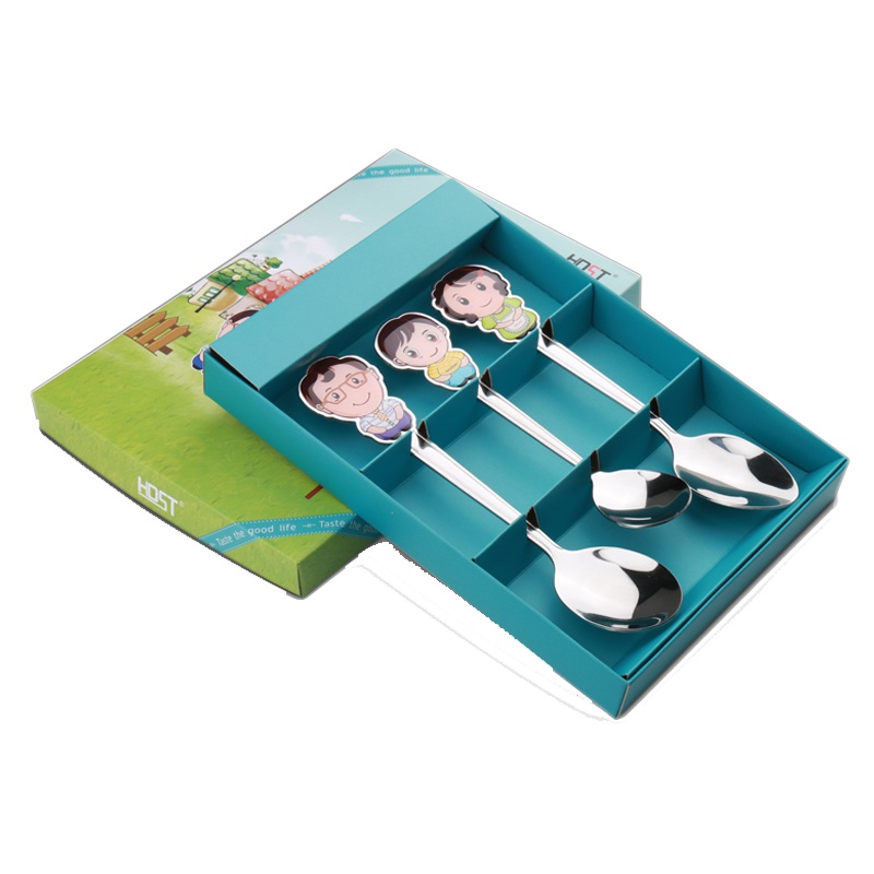 吉祥三宝不锈钢餐具组合 2件组 3件组 4件组