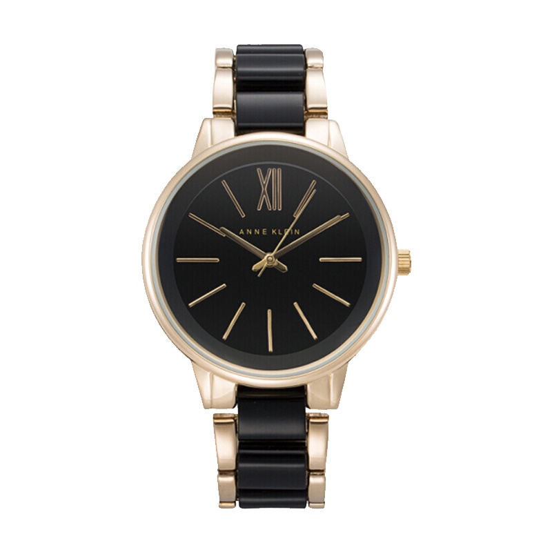 安妮克莱因（ANNE KLEIN）摩登复古系列时尚简约休闲潮流合金表带石英女表AK/1412BKGB