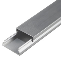 海斯迪克 gnjz-1417 铝合金方形线槽 (2个)50*50mm 加厚铝合金明装灯槽铝合金桥架点光源灯槽桥架线槽