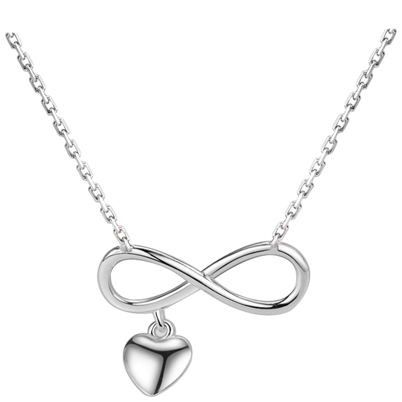 佰色传情BRIR心形项链925纯银小众设计感锁骨链