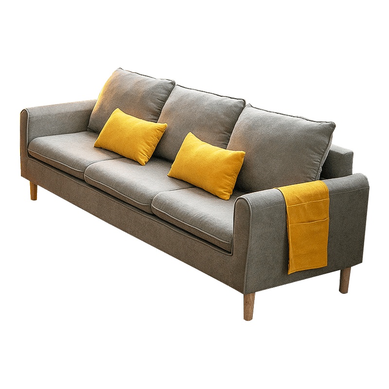 北欧沙发简约现代卧室出租房公寓小户型三人沙发客厅双人布艺沙发