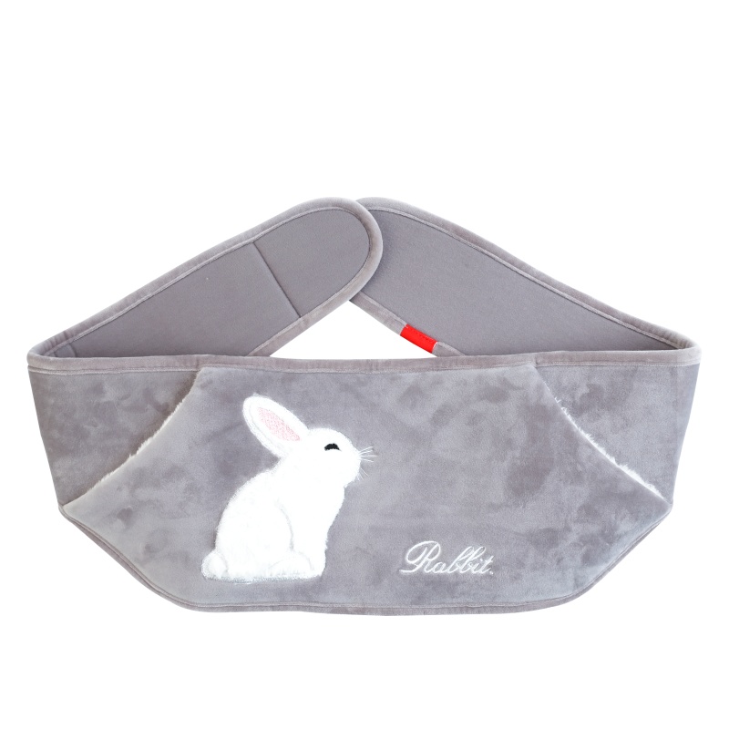 南极人(NanJiren)暖手宝RT220-2-0344防爆充电长效保温加厚防护热水袋毛绒腹部暖水袋充电暖宝宝兔子刺绣