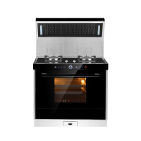 火星人(marssenger)X3B/Z集成灶 钢化玻璃台面侧吸下排油烟机燃气灶蒸箱家用一体灶