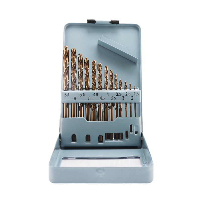 伊莱科(ELECALL) 梯形M35含钴直柄麻花钻头 13只装 专打不锈钢铁铝金属高速钢套装钻头 EZT001203