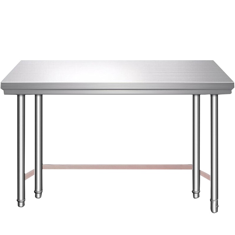 德玛仕不锈钢工作台 厨房操作台置物架商用打荷台 单层操作台1000x700x800mm（工程款304无磁不锈钢）