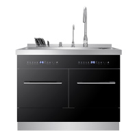 YUKIDA集成水槽304不锈钢一体嵌入式12套洗碗机1050mm消毒柜家用 MX1050B