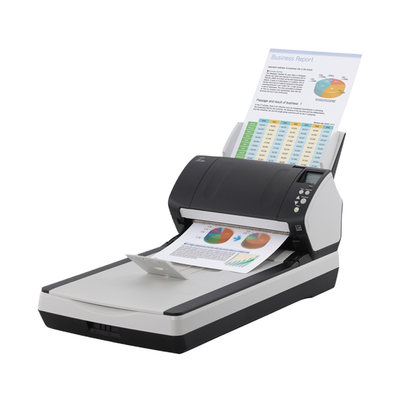 富士通(FUJITSU)Fi-7260平板+自动进纸扫描仪双平台 A4办公文件档案连续彩色双面馈纸