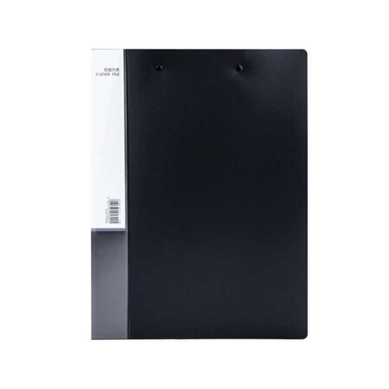 格瑞特宏歌X得 力 5302 A4金属双强力夹硬文件夹 大容量试卷资料收纳夹 1只 黑色