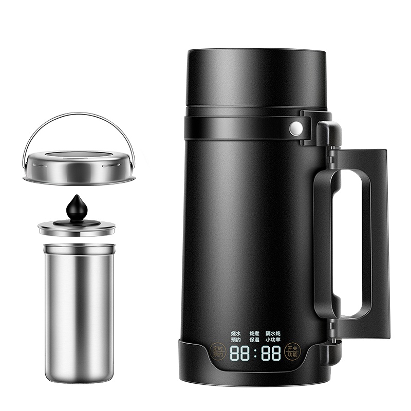 奥林格(AOLINGE) ALG-Z35旅行电热水壶迷你水杯旅游折叠便携式小型烧水壶养生杯电热杯 夜空黑带炖盅